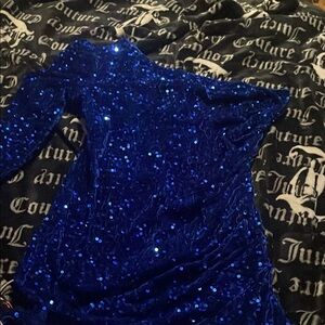 Stunning Blue Sequin Dress